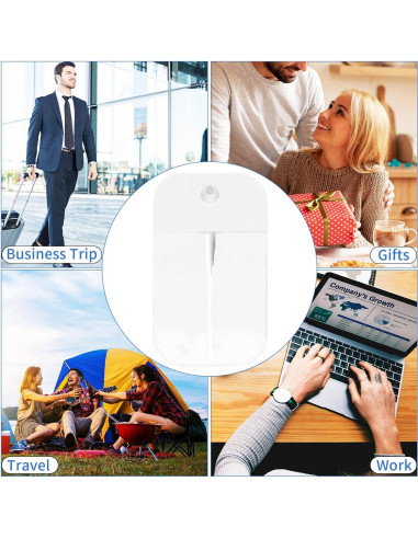 4 Botellas de Spray Rimoev 50 ml Transparentes Reutilizables