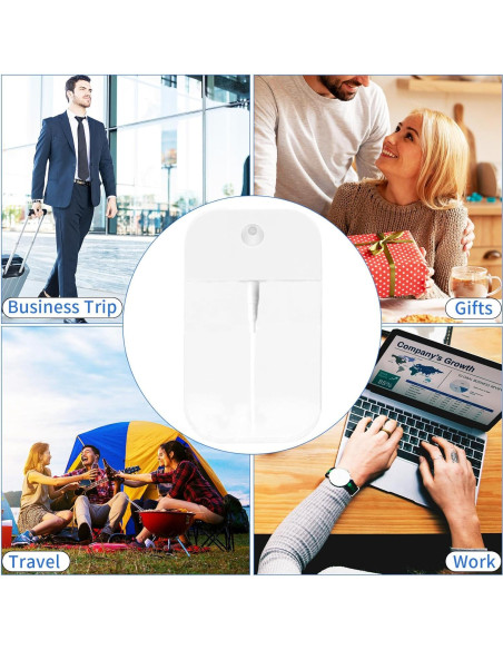 4 Botellas de Spray Rimoev 50 ml Transparentes Reutilizables