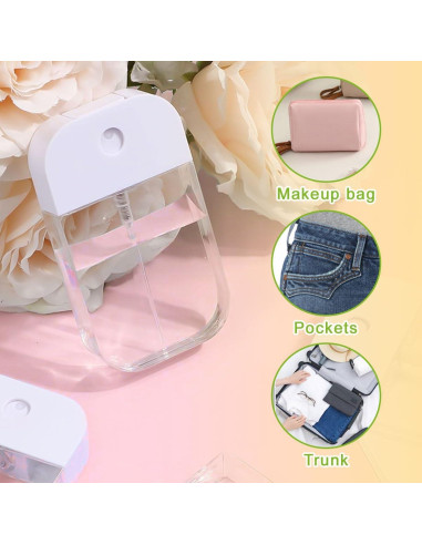 6 Botellas de Spray Transparentes 50ml LMYzhijia Recargables