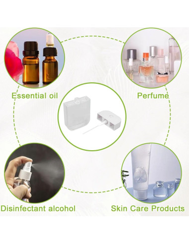 6 Botellas de Spray Transparentes 50ml LMYzhijia Recargables