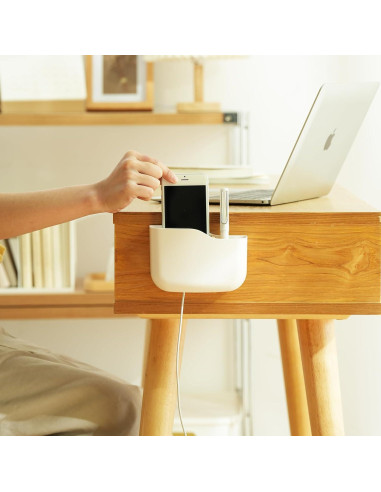 Soporte Adhesivo para Control Remoto SUNFICON Blanco 14x5x9cm