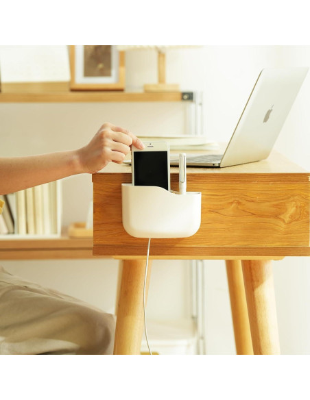 Soporte Adhesivo para Control Remoto SUNFICON Blanco 14x5x9cm