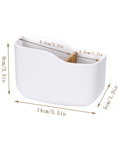 Soporte Adhesivo para Control Remoto SUNFICON Blanco 14x5x9cm