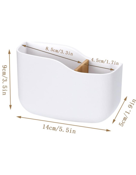 Soporte Adhesivo para Control Remoto SUNFICON Blanco 14x5x9cm