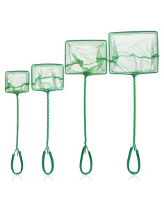 Red de Acuario Tugaizi 4 Piezas Malla Nylon Verde 7.6-15.2cm