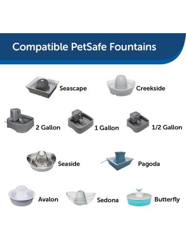 Filtros de Carbono PetSafe Drinkwell - Paquete de 12 Unidades