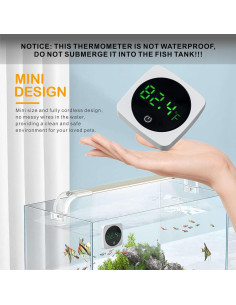 Termómetro Digital para Acuario Ainoora ATWF-100 LED 0-60C 2