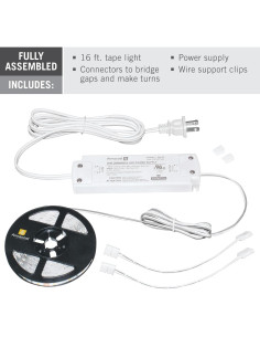 Kit de luz LED Armacost Lighting 16 pies regulable 3000K 2