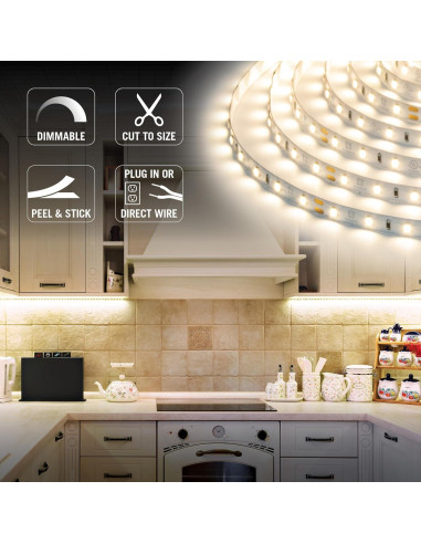 Kit de luz LED Armacost Lighting 16 pies regulable 3000K