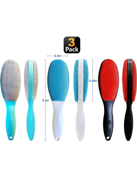 Paquete de 3 Cepillos Quitapelos Reutilizables EzClean