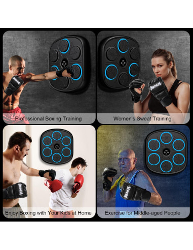 Máquina de Boxeo Musical BIRDDIE MB2829 con Guantes