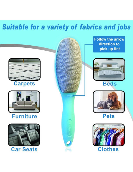 Paquete de 3 Cepillos Quitapelos Reutilizables EzClean