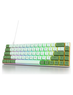 Teclado Mecánico Owpkeenthy 65% RGB Switch Rojo Matcha