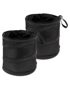 Basurero Plegable para Coche DIVINA VITAE 2 Pcs Negro
