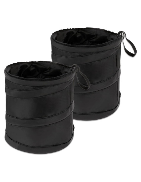 Basurero Plegable para Coche DIVINA VITAE 2 Pcs Negro