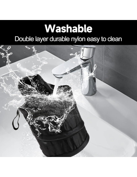 Basurero Plegable para Coche DIVINA VITAE 2 Pcs Negro