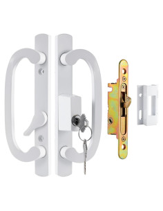 Juego de Manijas para Puertas Corredizas Zinkitool Blanco