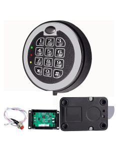 Cerradura Electrónica de Palanca WAH LIN WL017SB Cromada 5 Códigos