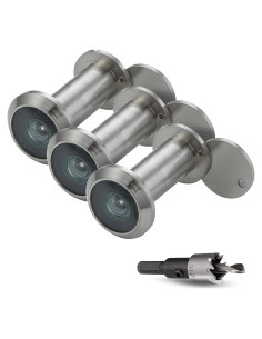 Mirilla para Puerta MomsUnited 200 - Paquete de 3 con Broca