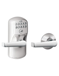 Candado Electrónico Schlage FE575 PLY 626 ELA con Teclado y Auto-Bloqueo