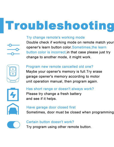 Control Remoto Universal para Garaje LAWOHO 892MAX - Paquete de 2