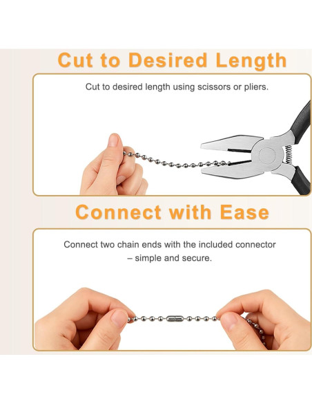 Extensor de Cadena para Ventilador DLHMBOQ 304.8 cm Acero Inoxidable