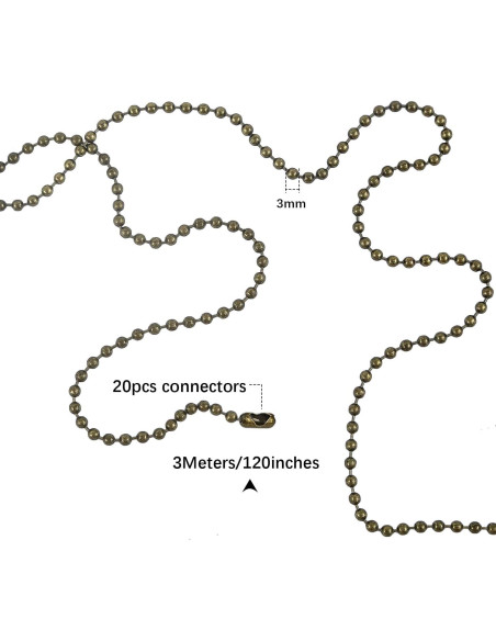 Cadena de Tirar para Ventilador de Techo Dotlite 304.8 cm Bronce