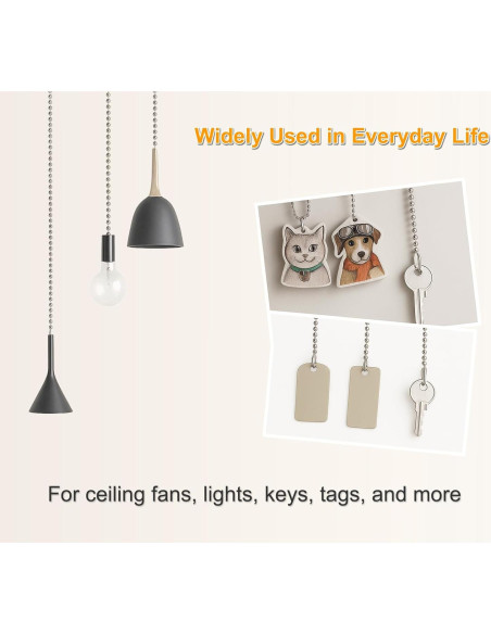 Extensor de Cadena para Ventilador DLHMBOQ 304.8 cm Acero Inoxidable