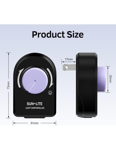 Regulador Enchufable SHENZHEN 330A para Lámparas y Ventiladores 120V