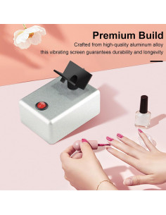 Agitador de Esmalte de Uñas Hiborth 3200 RPM Portátil Negro 2