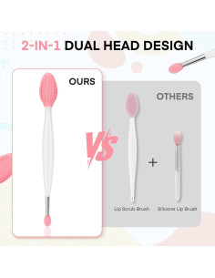 Cepillo Exfoliante de Labios Unaone - 2 Piezas Silicona 2