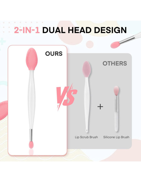 Cepillo Exfoliante de Labios Unaone - 2 Piezas Silicona