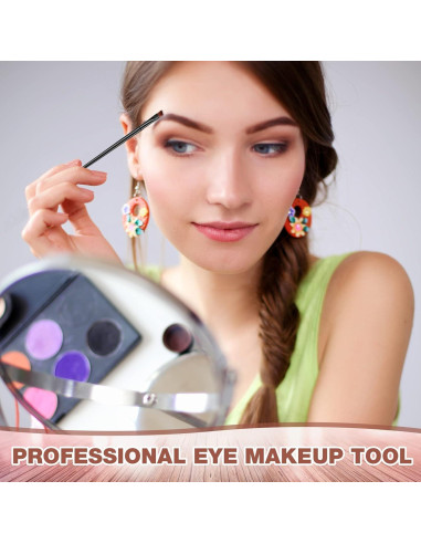 100 Cepillos Desechables Angulados para Cejas Gerrii Negro