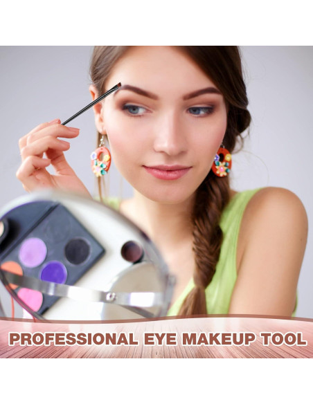 100 Cepillos Desechables Angulados para Cejas Gerrii Negro