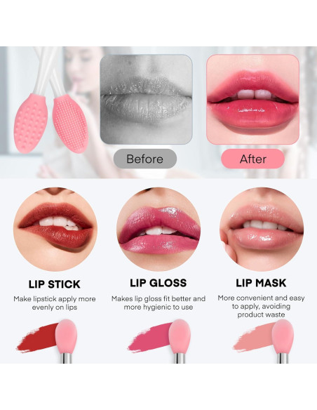 Cepillo Exfoliante de Labios Unaone - 2 Piezas Silicona
