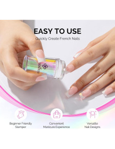 Kit de Estampado de Uñas MelodySusie - 2 Estampadores y 2 Raspadores 2