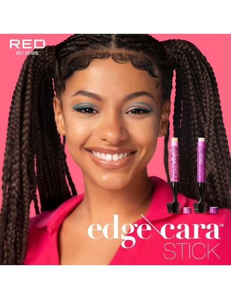 Cepillo de Bordes Red by Kiss 3 en 1 con Cera Fijadora