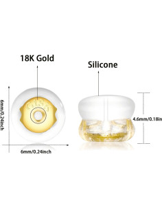 Resortes de Silicona Hipoalergénicos DSOMHZ para Pendientes 2