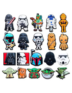 20 Piezas Encantos para Zapatos Unisex - Decoración Zuecos