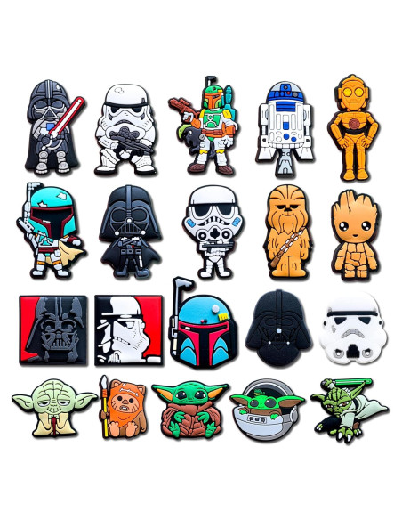 20 Piezas Encantos para Zapatos Unisex - Decoración Zuecos