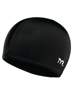 Gorro de Natación TYR de Lycra Aerodinámico Negro