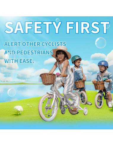 Timbre de Bicicleta TC TCBIERO 95dB Verde Agua - Sonido Fuerte