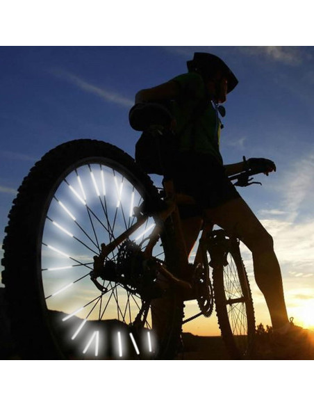 72 Bandas Reflectantes Shudyear para Radios de Bicicleta