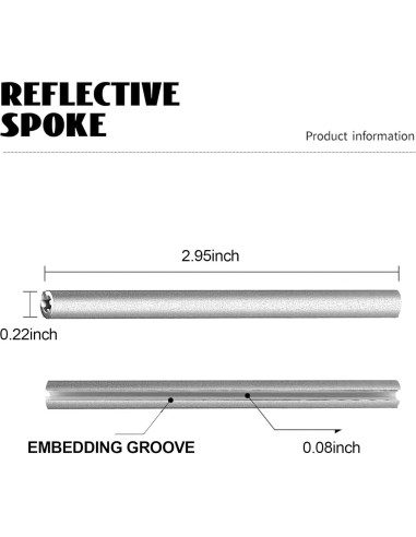 72 Bandas Reflectantes Shudyear para Radios de Bicicleta