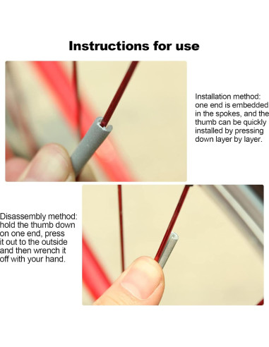 72 Bandas Reflectantes Shudyear para Radios de Bicicleta