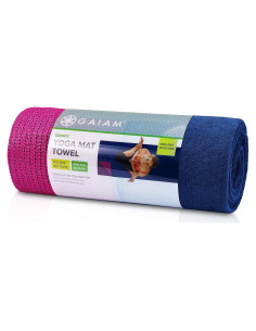 Toalla de Yoga Antideslizante Gaiam 172.72x60.96cm Microfibra