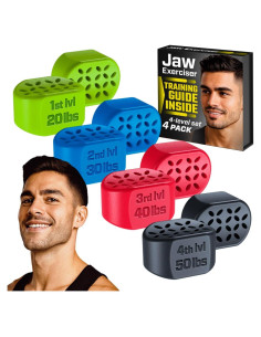 Ejercitador de Mandíbula MHH 8 Piezas con 4 Niveles de Resistencia