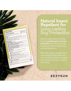 Protector Solar SPF 50 y Repelente EEZYSUN - 10 Paquetes de 7.95 ml 2