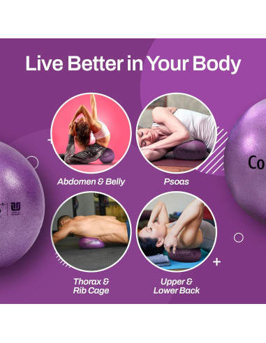 Pelota de Terapia Coregeous Tune Up Fitness - Alivio Espalda y Abdomen