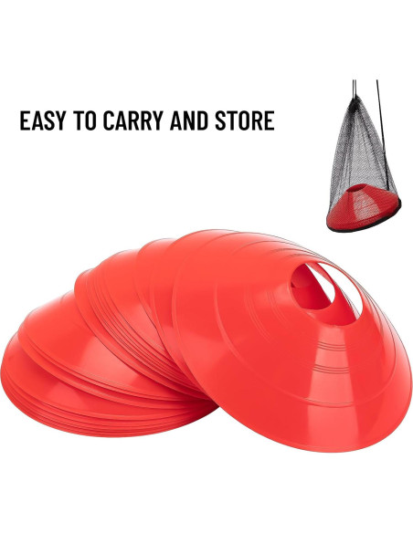 Conos de Disco de Entrenamiento BiAnYC 20 Piezas Rojo